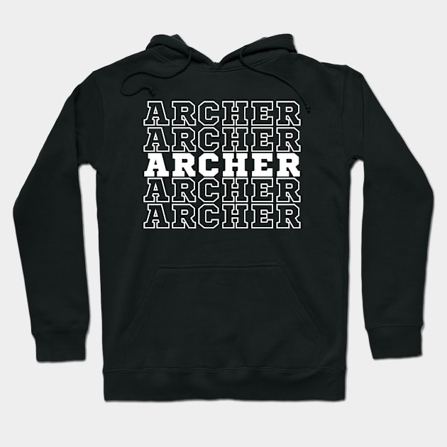 Archery. Archer. Hoodie by CityTeeDesigns